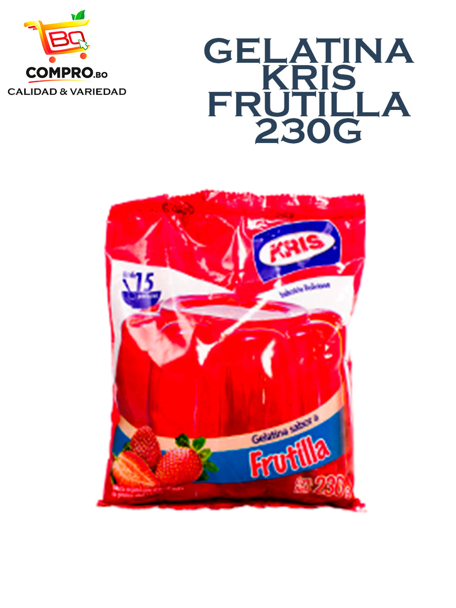 GELATINA KRIS FRUTILLA 230G COMPRO.BO
