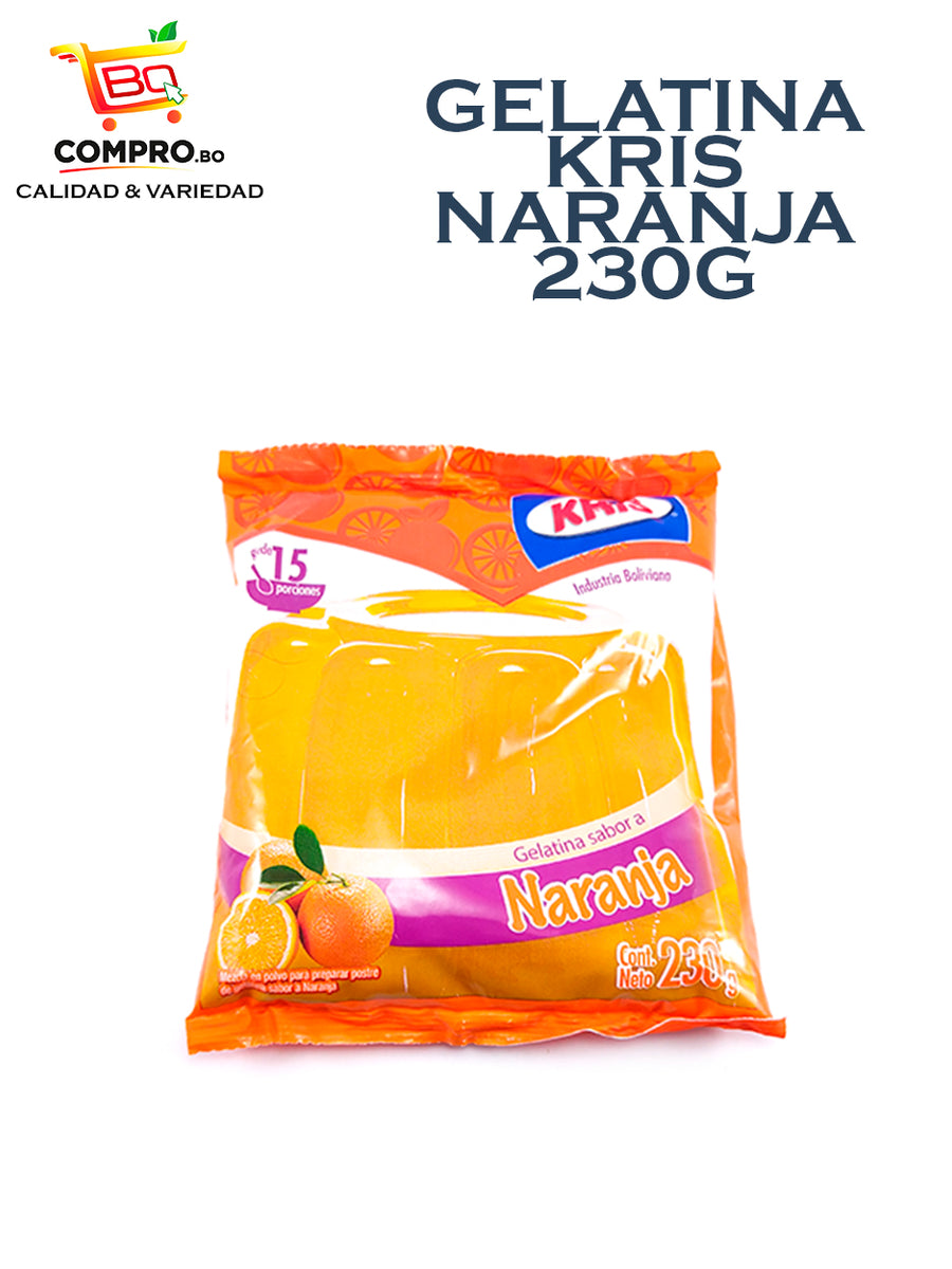 GELATINA KRIS NARANJA 230G COMPRO.BO