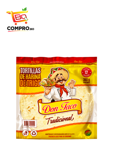 TORTILLA MEDIANA DE TRIGO DON TACO 390G