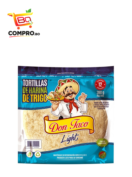 TORTILLA MEDIANA LIGHT DON TACO 390G