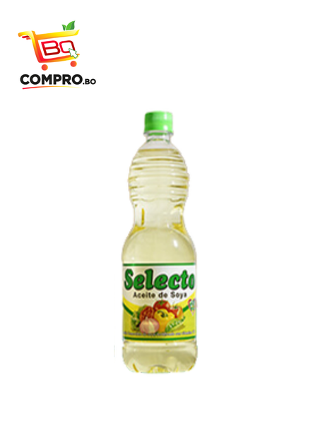 ACEITE DE SOYA EN BOTELLA DE 900ML SELECTO INOLSA