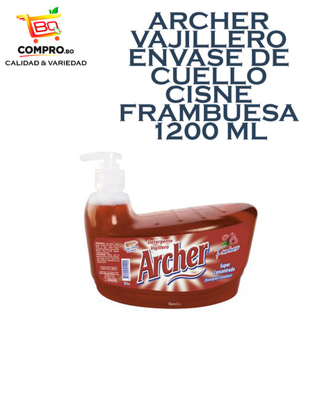 ARCHER VAJILLERO ENVASE DE CUELLO CISNE FRAMBUESA 1200 ML