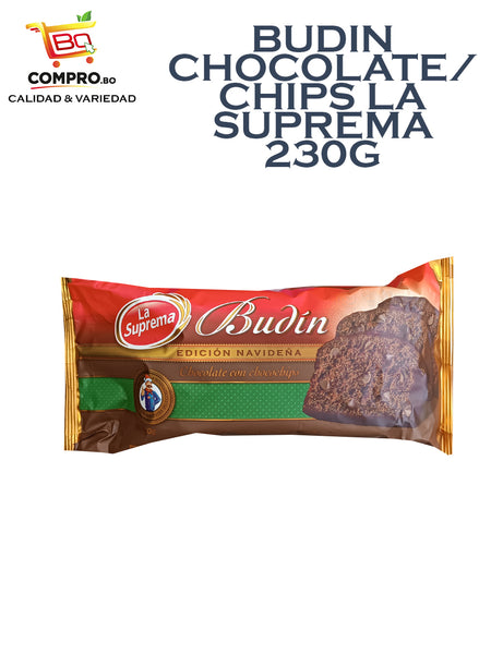 BUDIN CHOCOLATE/CHIPS LA SUPREMA 230G