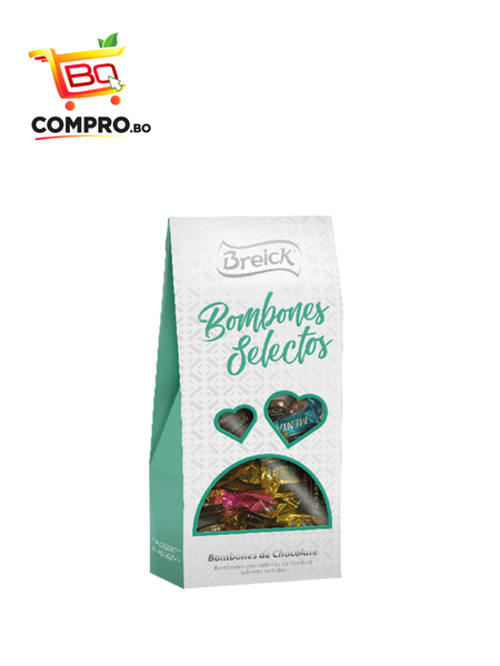 CAJA PIRAMIDE BOMBONES DE CHOCOLATE BREICK 128G