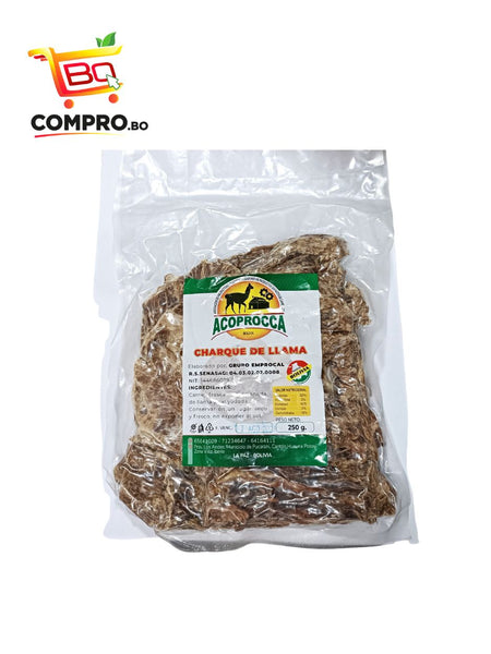 CHARQUE DE LLAMA LONJAS ACOPROCCA 250G