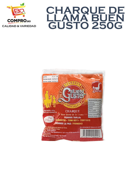 CHARQUE DE LLAMA BUEN GUSTO 250G