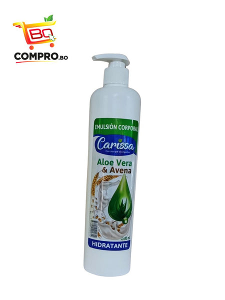 EMULSION CORPORAL ALOE VERA CARISSA 600ML