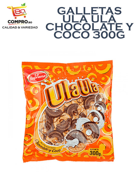 GALLETAS ULA ULA CHOCOLATE Y COCO 300G