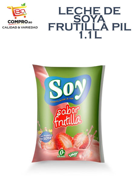 LECHE DE SOYA FRUTILLA PIL 1.1L