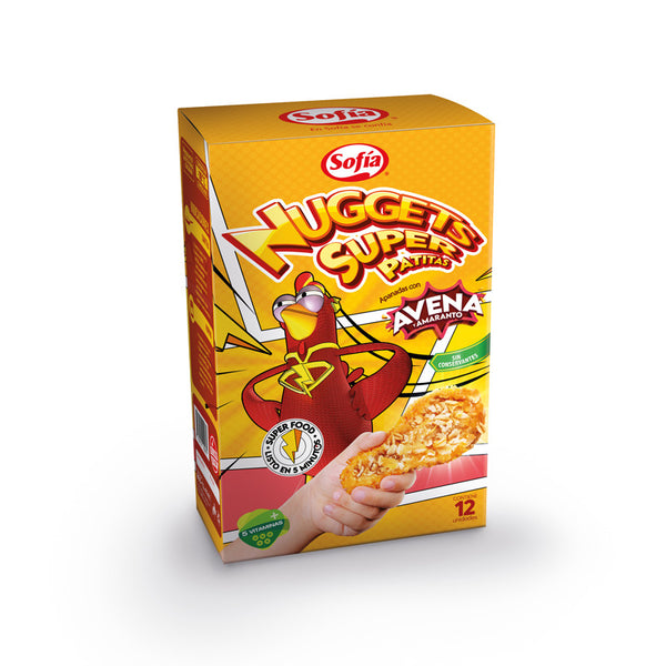 NUGGETS SUPER PATITAS AVENA AMARANTO SOFIA 350G