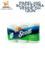 PAPEL HIGIENICO SCOTT CUIDADO COMPLETO 12 ROLLOS