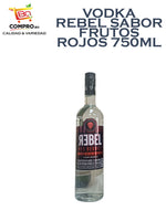 VODKA REBEL SABOR FRUTOS ROJOS INNOBE 750ML