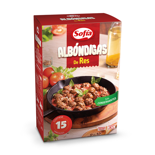 ALBONDIGAS DE RES SOFIA 15U